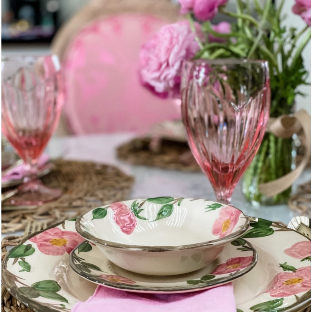 Franciscan Desert Rose 6” Bowl Small Dessert Soup Cereal Fruit Set of 5 Pink - Picture 3 of 15